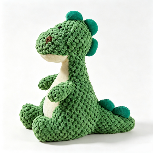 Large Dinosaur Plush Squeaky Dog Toy