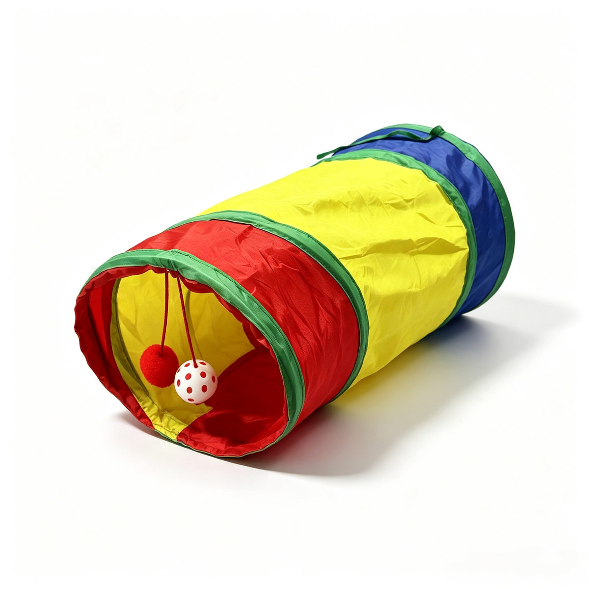 Rainbow Foldable Cat Tunnel