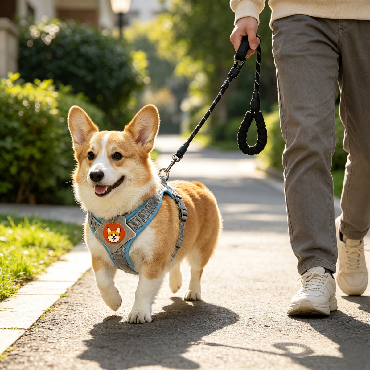 Reflective Dog Harness and Leash Set