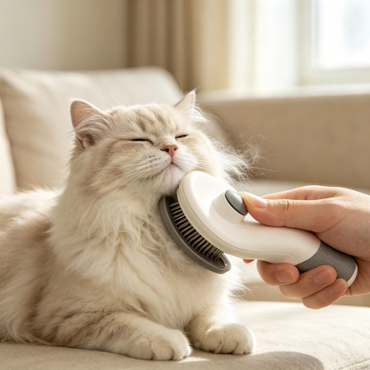 Gray Fine Pin Pet Grooming Brush