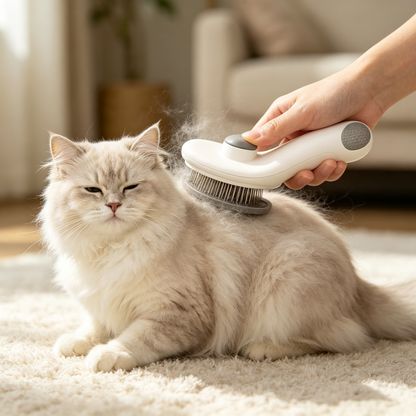Gray Fine Pin Pet Grooming Brush