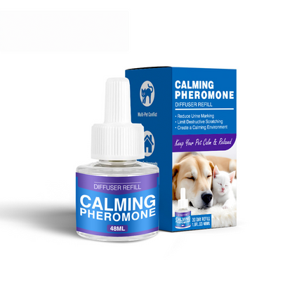 Natural Drug-Free Cat and Dog Calming Pheromone Diffuser Kit,Effortlessly Stop Barking, Spraying & Destructive Behavior For Good 🐶