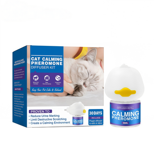 Natural Drug-Free Cat and Dog Calming Pheromone Diffuser Kit,Effortlessly Stop Barking, Spraying & Destructive Behavior For Good 🐶