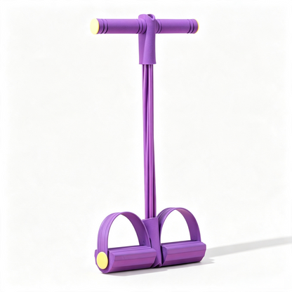 6-Tube Pedal Resistance Band – Your Ultimate Home Gym for Toned Abs & Full-Body Workout