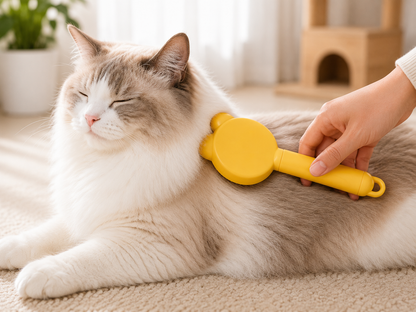 Yellow Bunny Pet Grooming Brush Set