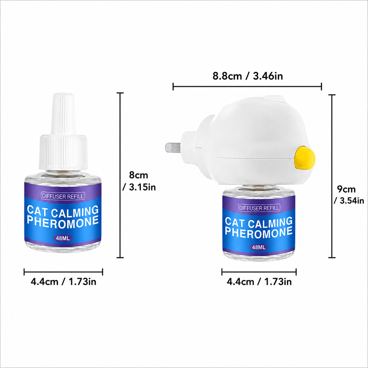 Natural Drug-Free Cat and Dog Calming Pheromone Diffuser Kit,Effortlessly Stop Barking, Spraying & Destructive Behavior For Good 🐶