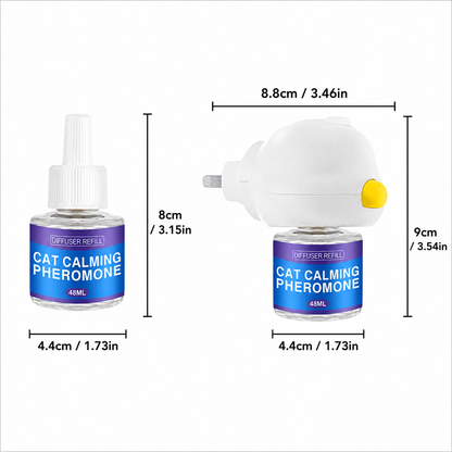 Natural Drug-Free Cat and Dog Calming Pheromone Diffuser Kit,Effortlessly Stop Barking, Spraying & Destructive Behavior For Good 🐶