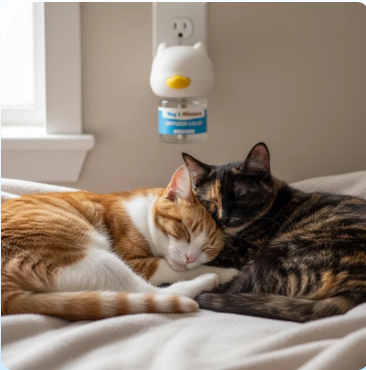 Natural Drug-Free Cat and Dog Calming Pheromone Diffuser Kit,Effortlessly Stop Barking, Spraying & Destructive Behavior For Good 🐶