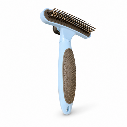 Double-Row Dematting and Deshedding Rake