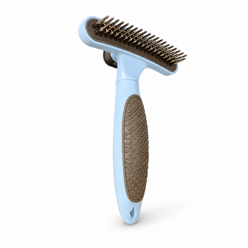 Double-Row Dematting and Deshedding Rake